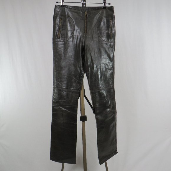 Outer Edge Dark Brown Leather Pants